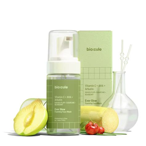 Biocule Ever Glow Foaming Face Wash for Glowing & Even Skin Tone | with ...