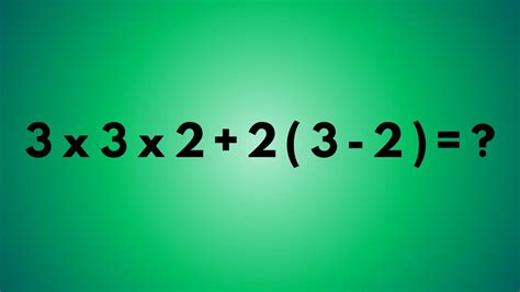 Ile to jest 3x3x2+2(3-2)? Dorośli zachodzą w głowę, jak rozwiązać to ...
