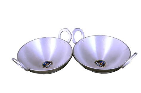 Buy Modebell Anodised Aluminium Kadai for Deep Fry Medium, Silver Daily ...