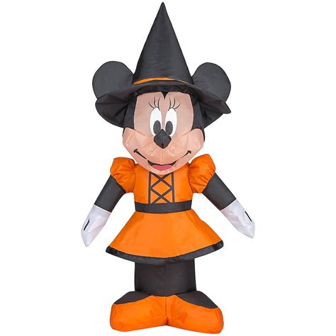 Disney 2.1-ft Mickey Mouse and Friends Minnie Mouse Witch Inflatable ...