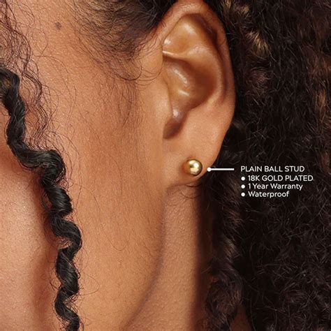 Buy Plain Ball Stud Earrings online- Palmonas – PALMONAS