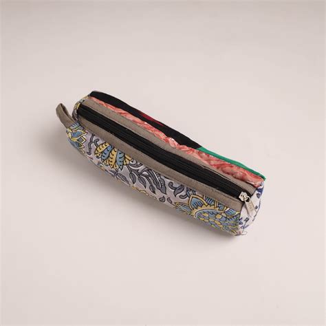 Handcrafted Quilted Cotton Pencil Pouch