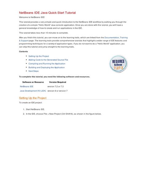 Image result for NetBeans IDE Java Quick Start Tutorial