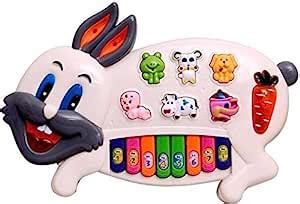 Buy hub Stylish Rabbit Musical Piano for Kids with 3 Modes Animal ...