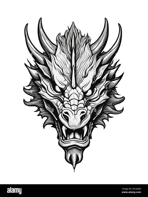 Dragon Face Drawings