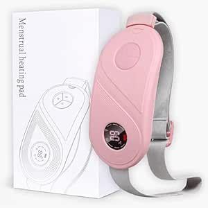 AIRSEE Portable Cordless Heating Pad Back Massager For Menstrual And ...