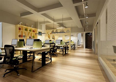 科技公司办公室办公区域装修设计案例效果图_岚禾办公空间设计