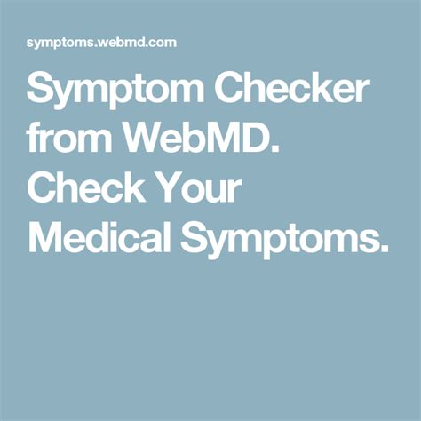 Image result for WebMD Symptom Checker