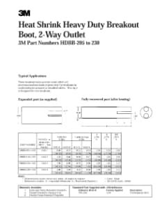 3M™ Heat Shrink Cable Breakout Boot | 3M India