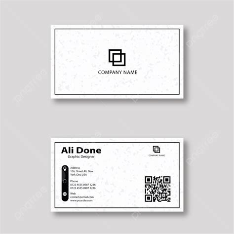 Black and White Business Card Template 的图像结果