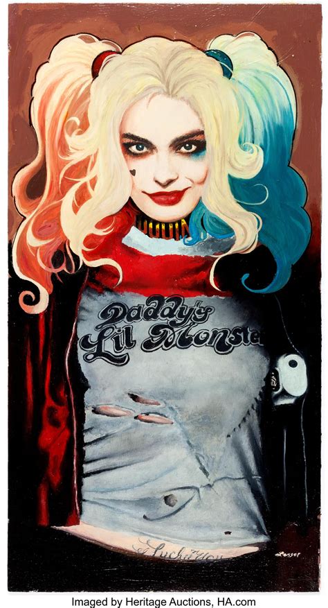 Ron Lesser - Harley Quinn from Suicide Squad Painting Original Art ...