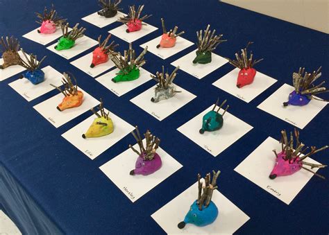 Adorable Preschool Art Project Using Natural Materials: Hedgehog ...