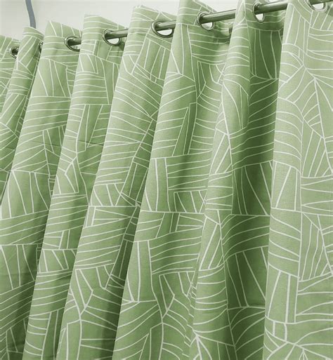 100% COTTON GREEN PRINT DOOR CURTAINS - 4 * 7 FEET – SRP Craft