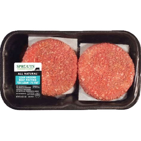 Sprouts 93% Lean Ground Beef Patties | Fig App