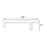 JMBP - 10 Matt Black Finish Aluminium Edge Profile - 50 mm | JMBP - 10 ...