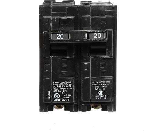SIEMENS Q220 20-Amp Double Pole Type QP Circuit Breaker — Consavvy.com