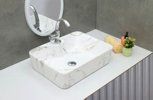 InletCera Premium Designer Ceramic Wash Basin(M34) with Waste Pipe ...