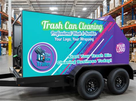 Trash Bin Cleaning Equipment Trailers for Sale