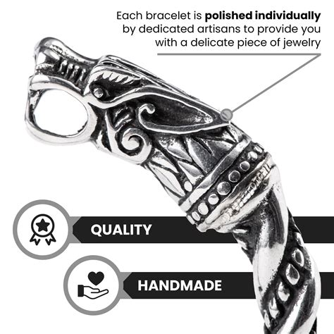 VikingsBrand Viking Bracelet for Men - Pagan Jewelry - Norse God Odin ...
