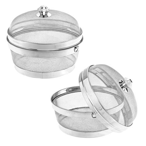 Kuber Industries Pack of 2 Stainless Steel Fruit Basket for Dining ...