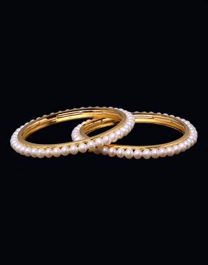 Buy Latest Pearl Bangles in Hyderabad | Pearl Bangles Online