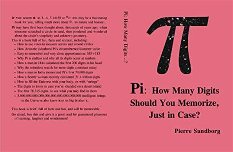 Pi: How Many Digits Should You Memorize, Just in Case? eBook : Sundborg ...