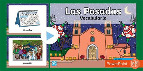 Las posadas - vocabulario (teacher made) - Twinkl