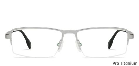 John Jacobs Eyeglasses Pro Titanium JJ E10696 Unisex Half Rim Titanium
