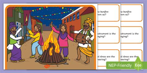 Lohri: Question cards for Conversation Practice