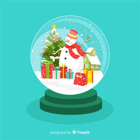 Christmas present snow globe Images - Free Download on Freepik