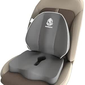 MRRON Car Seat Cruz and Coccyx Pillow Kit Memory Foam Back Support and ...