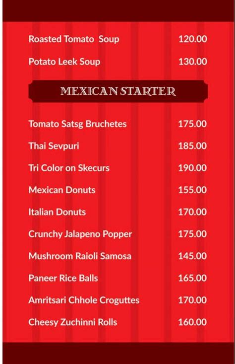 Menu at Rajdhani Food Express, Ahmedabad
