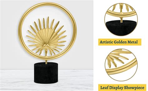 ABOUT SPACE Leaf Table Decor - Artistic Golden Figurine,Display ...
