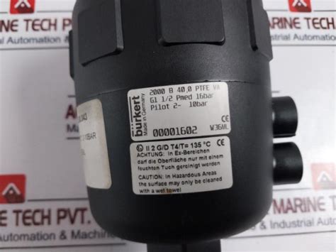 Burkert 2000 B 40 0 Ptfe Va 2/2-way Angle-seat Valve – Aeliya Marine