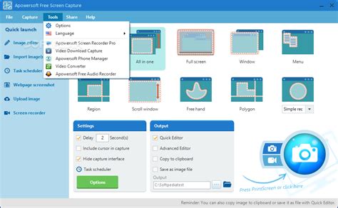 Image result for Apowersoft Free Screen Capture