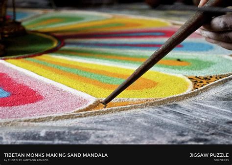 Tibetan Monks Making Sand Mandala Jigsaw Puzzle by Photo By Jamyang ...