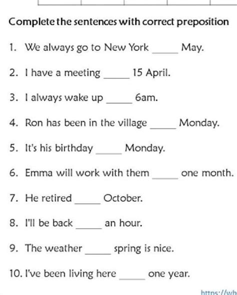 complete these sentence with correct preposition - Brainly.in