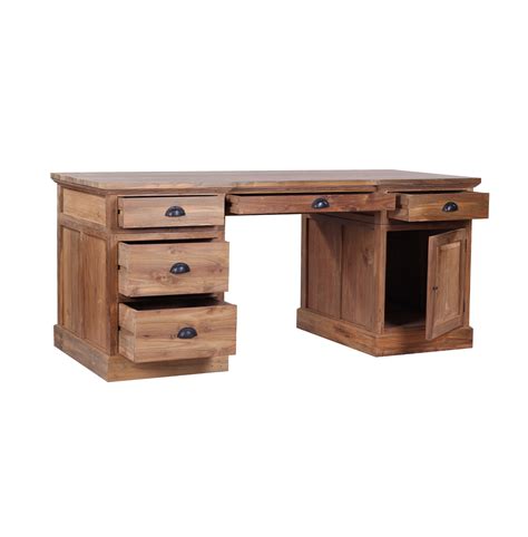 Reclaimed wood desk- The Lembar. Classic styling, solid wood. Any size!