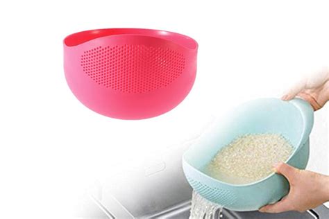 081A Multi-Function with Integrated Colander Mixing Bowl Washing Rice ...