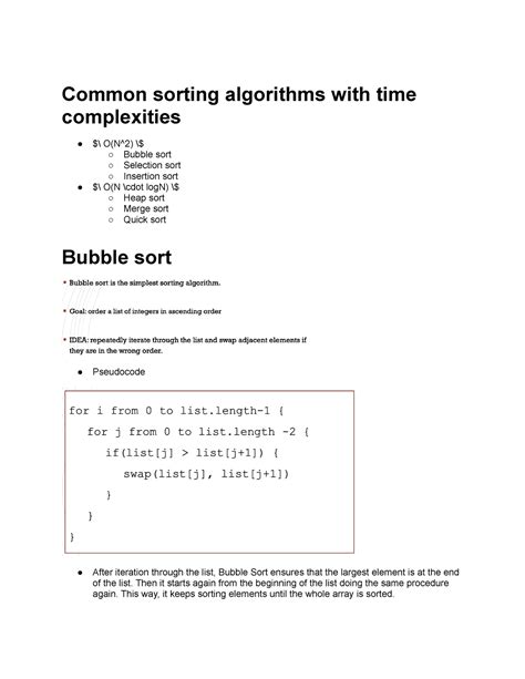 Image result for Sorting Complexities