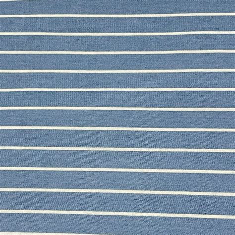 Sky Blue Color Denim Stripe Fabric