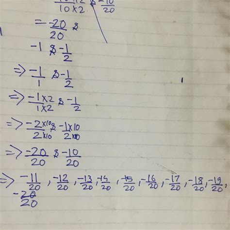 find ten rational noumbers between -1 and -1/2 ... i want 5 to 6 method ...