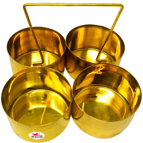 Buy Brass Chopala | Brass Panchpal Dish Serving Set Prices in India ...