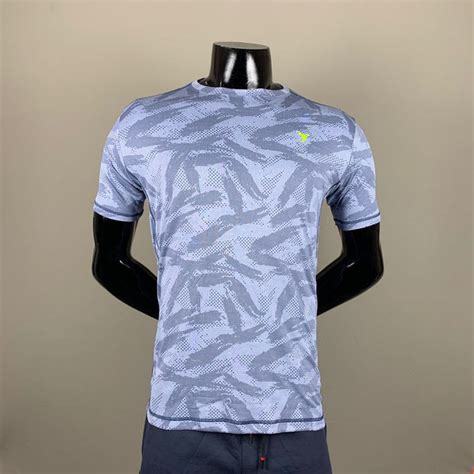 Technosport Mild Blue Dri Fit TShirt | Men Dri Fit T Shirts Online ...