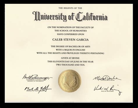 Caleb S. Garcia: UCI Diploma