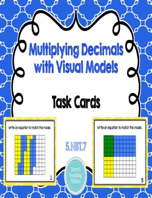 Fillable Online Multiplying Decimals with Visual Models - baker.typepad ...