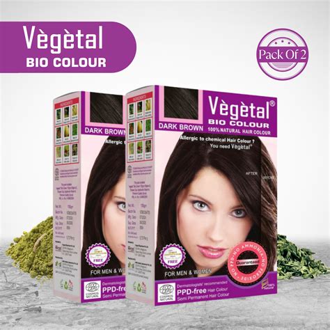 Vegetal Bio Hair Colour Dark Brown |50g (Pack of 2) – Vegetal Shop