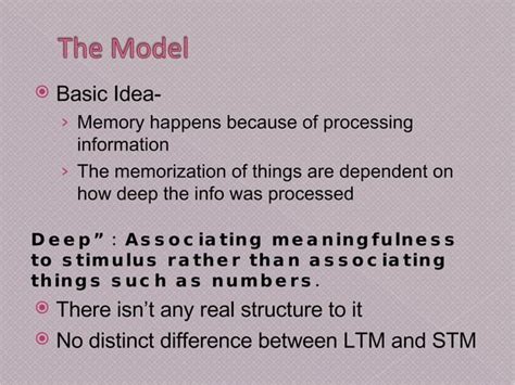 Image result for Levels of Processing model Levels of Processing Examples