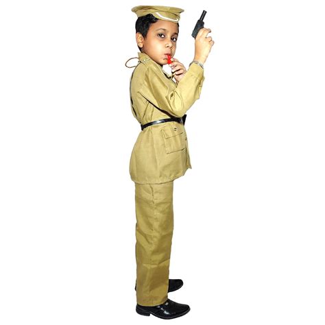 Buy Kaga fancy dress Indian Police Costume for Kids boys and girls ...