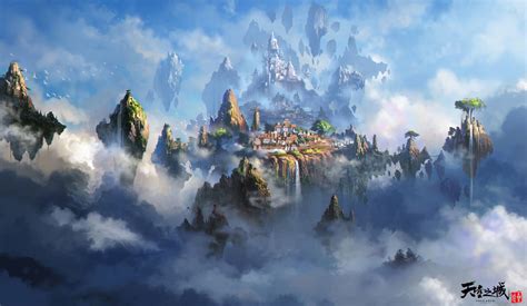 The city of the sky , Liang xing on ArtStation at https://www ...